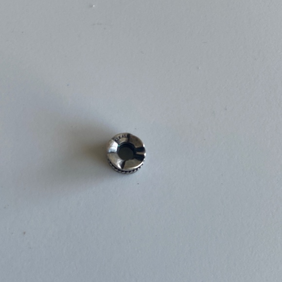 Pandora Retired 925 Rolled Feather Bead Charm - Picture 2 of 5